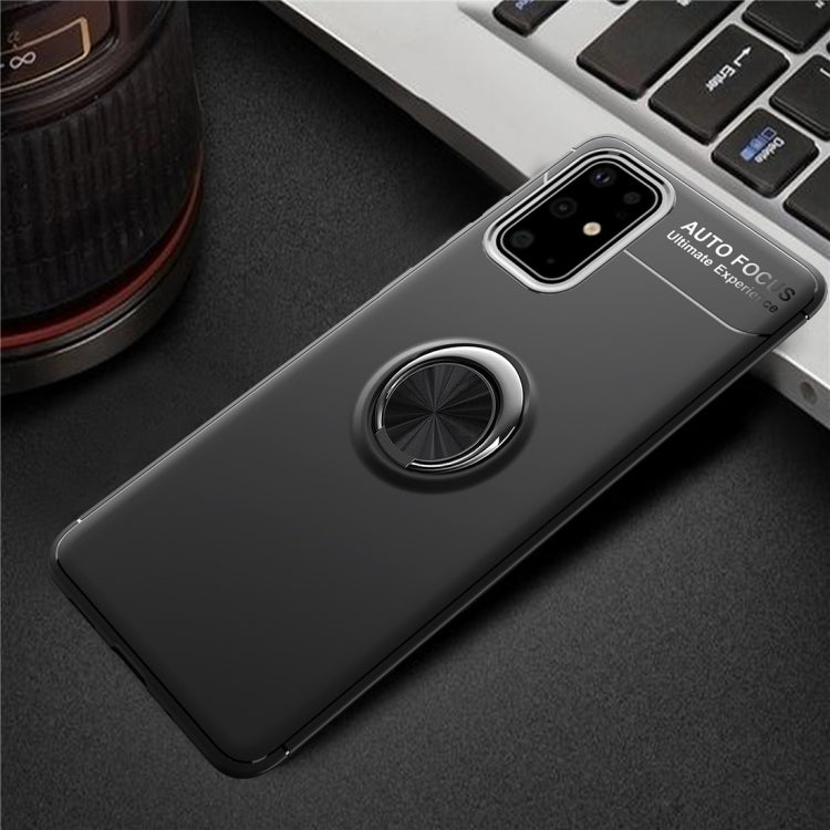 For Galaxy S20+ Metal Ring Holder 360 Degree Rotating TPU Case