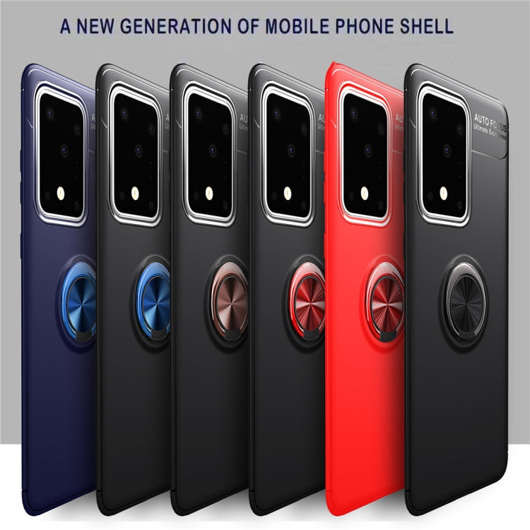 For Galaxy S20 Ultra Metal Ring Holder 360 Degree Rotating TPU Case