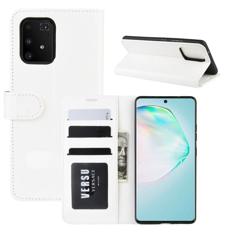 For Galaxy A91  /M80S / S10 Lite    R64 Texture Single Horizontal Flip Protective Case with Holder & Card Slots & Wallet& Photo Frame