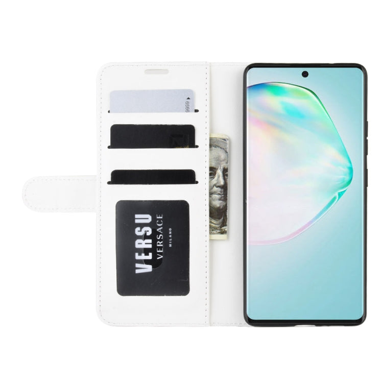 For Galaxy A91  /M80S / S10 Lite    R64 Texture Single Horizontal Flip Protective Case with Holder & Card Slots & Wallet& Photo Frame