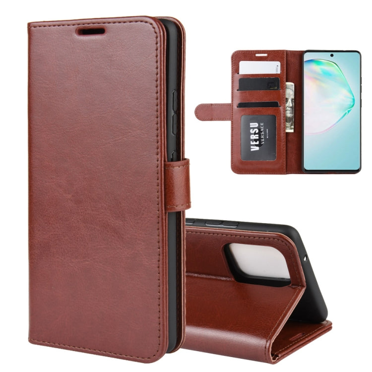 For Galaxy A91  /M80S / S10 Lite    R64 Texture Single Horizontal Flip Protective Case with Holder & Card Slots & Wallet& Photo Frame