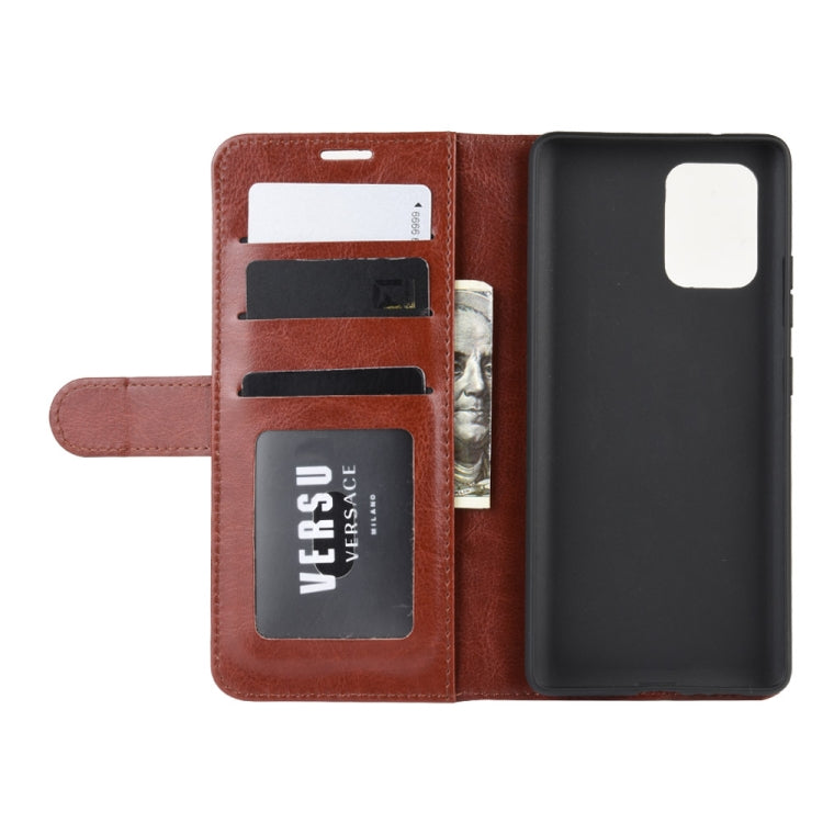 For Galaxy A91  /M80S / S10 Lite    R64 Texture Single Horizontal Flip Protective Case with Holder & Card Slots & Wallet& Photo Frame