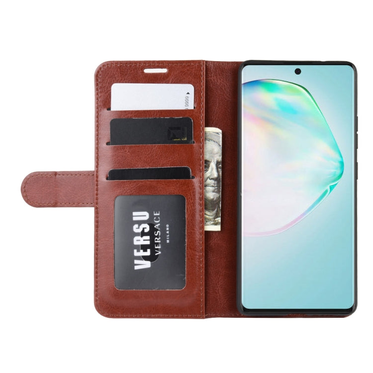 For Galaxy A91  /M80S / S10 Lite    R64 Texture Single Horizontal Flip Protective Case with Holder & Card Slots & Wallet& Photo Frame