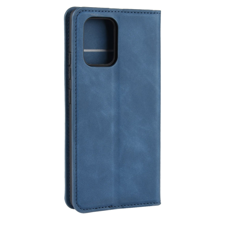 For Galaxy A91 / M80s / S10 Lite Retro-skin Business Magnetic Suction Leather Case with Holder & Card Slots & Wallet