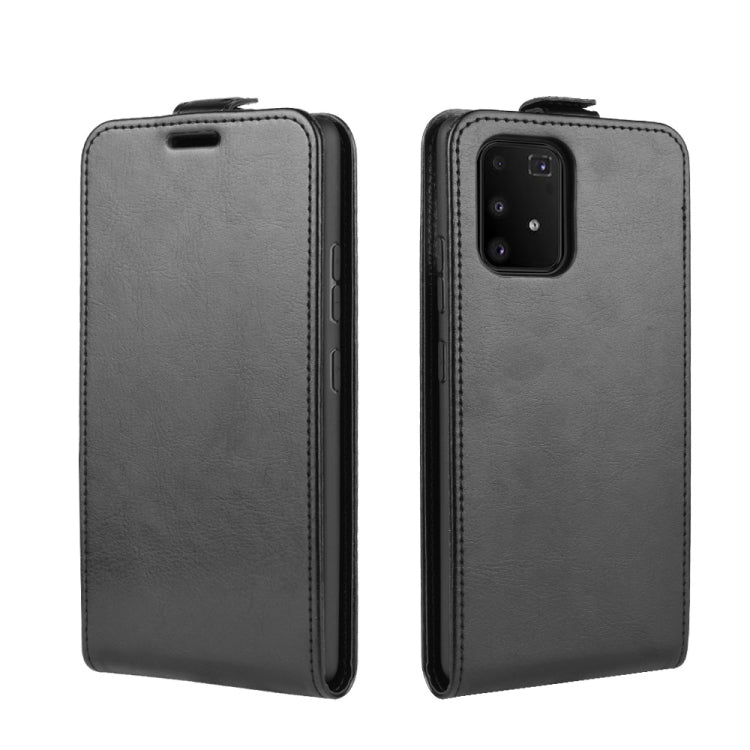 For Galaxy A91 / M80s / S10 Lite R64 Texture Single Vertical Flip Leather Protective Case with Card Slots & Photo Frame