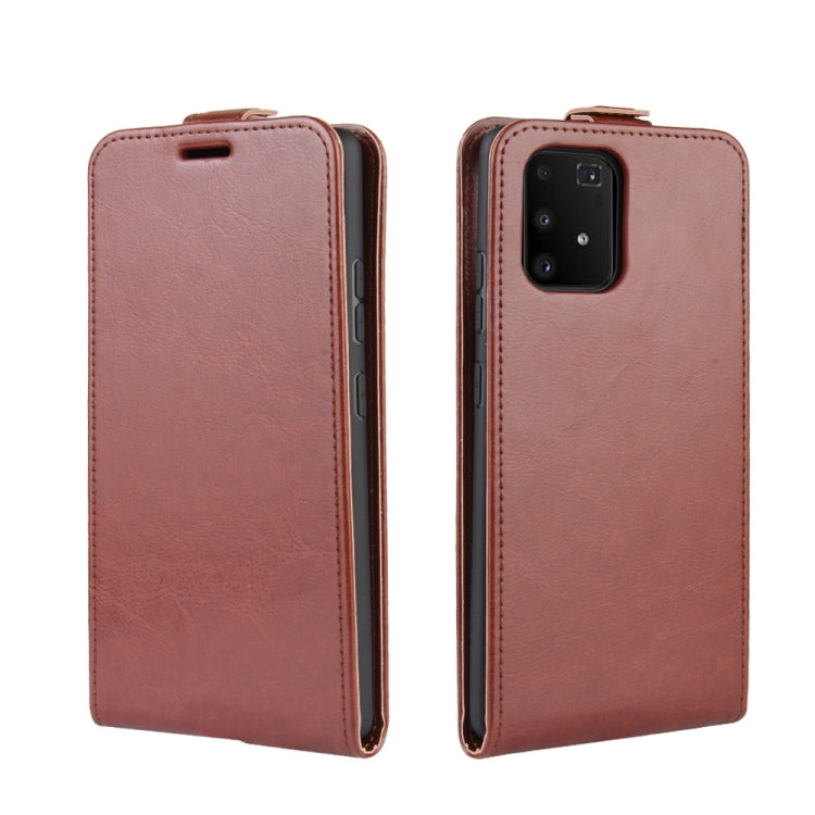 For Galaxy A91 / M80s / S10 Lite R64 Texture Single Vertical Flip Leather Protective Case with Card Slots & Photo Frame