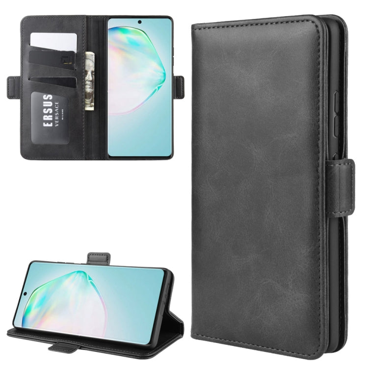 For Galaxy A91 / M80s / S10 Lite Dual-side Magnetic Buckle Horizontal Flip Leather Case with Holder & Card Slots & Wallet