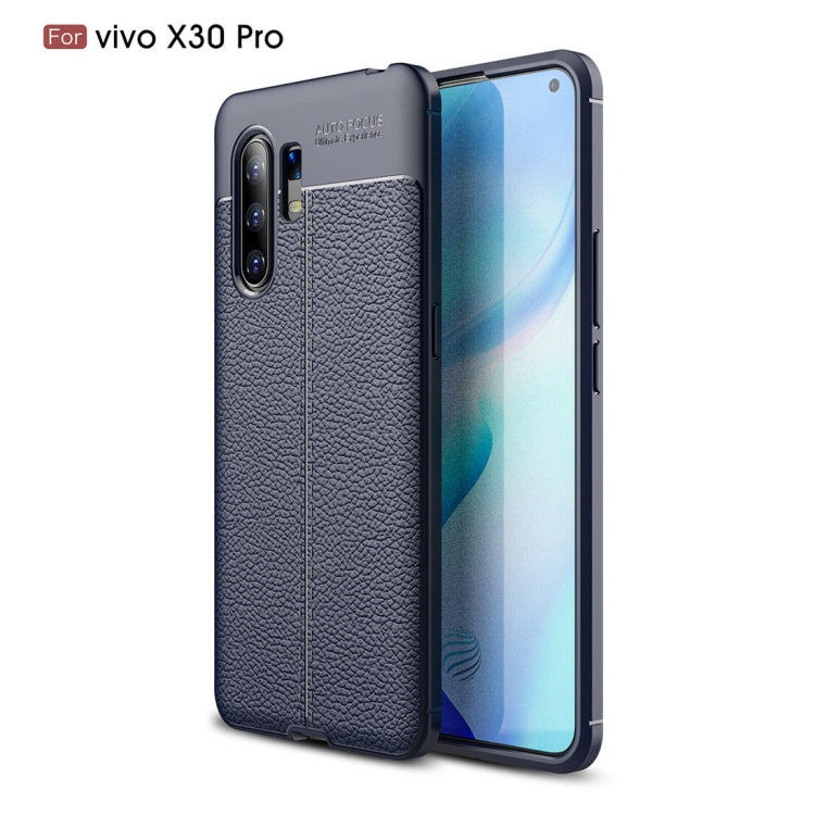 For Vivo X30 Pro Litchi Texture TPU Shockproof Case