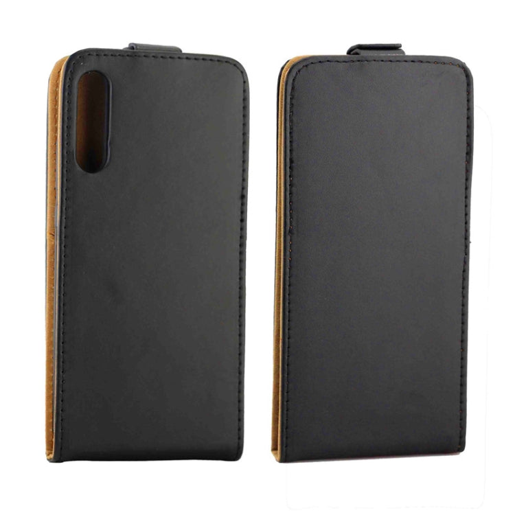 For Huawei Enjoy 10/Honor Play3 Business Style Vertical Flip TPU Leather Case  with Card Slot(Black)