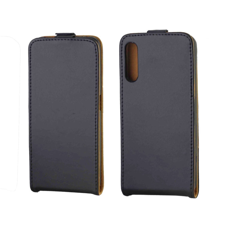 For Huawei Honor 9X Pro Business Style Vertical Flip TPU Leather Case  with Card Slot(Black)