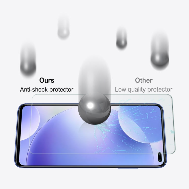 10PCS For Xiaomi Redmi K30  mocolo 0.33mm 9H 2.5D Tempered Glass Film(Clear)