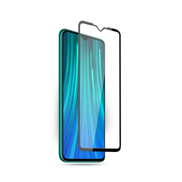 For Xiaomi Redmi Note 8 Pro 10PCS mocolo 0.33mm 9H 2.5D Full Glue Tempered Glass Film(Black)