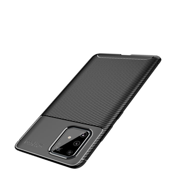 For Galaxy A91 / M80s Carbon Fiber Texture Shockproof TPU Case