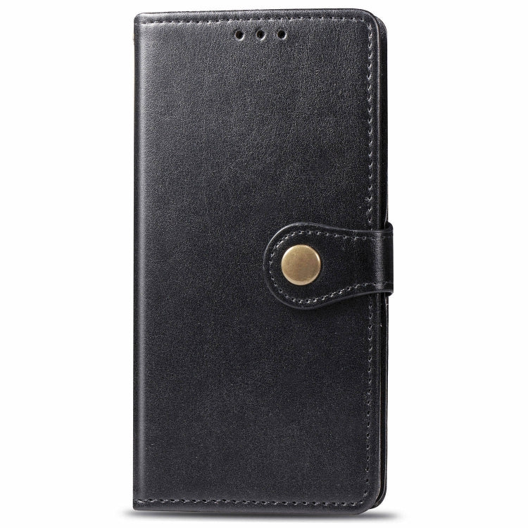For Xiaomi Mi 9 Pro / 5G Retro Solid Color Leather Buckle Mobile Phone Protection Leather Case with Photo Frame & Card Slot & Wallet & Bracket Function