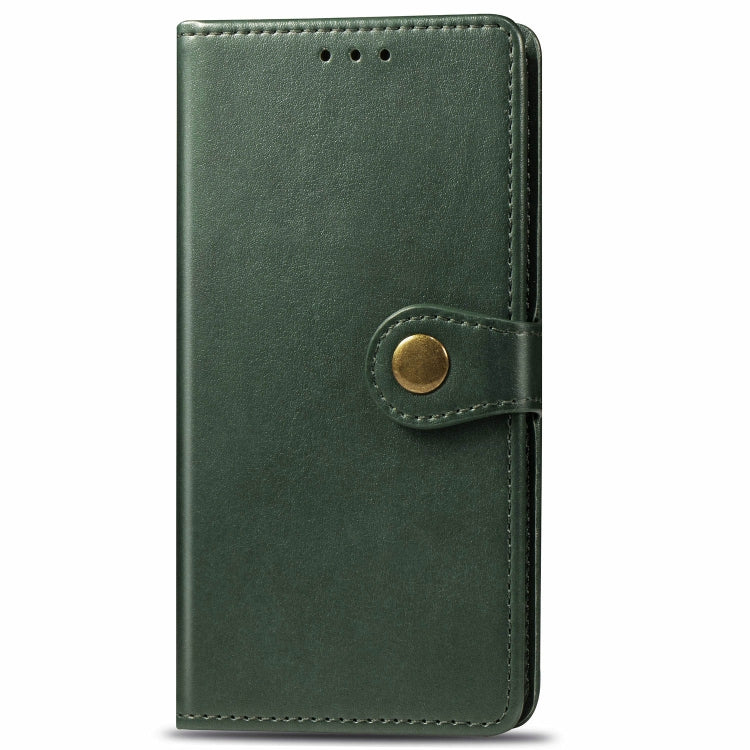 For Xiaomi Mi 9 Pro / 5G Retro Solid Color Leather Buckle Mobile Phone Protection Leather Case with Photo Frame & Card Slot & Wallet & Bracket Function
