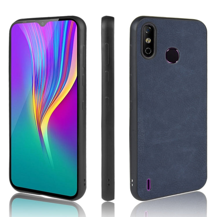 For Infinix Smart 4/4C/X653 Shockproof Sheep Skin PC + PU + TPU Case(Blue)