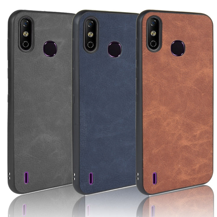 For Infinix Smart 4/4C/X653 Shockproof Sheep Skin PC + PU + TPU Case(Blue)