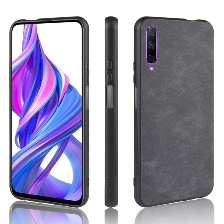 For Huawei P Smart Pro 2019/9X Pro Shockproof Sheep Skin PC + PU + TPU Case(Light black)