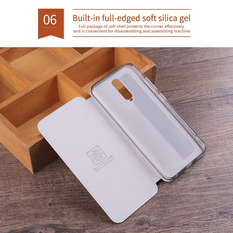 For Xiaomi RedMi K30 MOFI Rui Series Classical Leather Flip Leather Case With Bracket Embedded Steel Plate All-inclusive