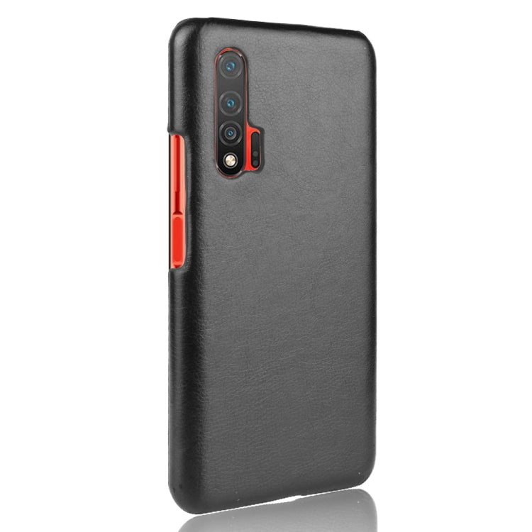 For Huawei Nova 6 5G Shockproof Litchi Texture PC + PU Case