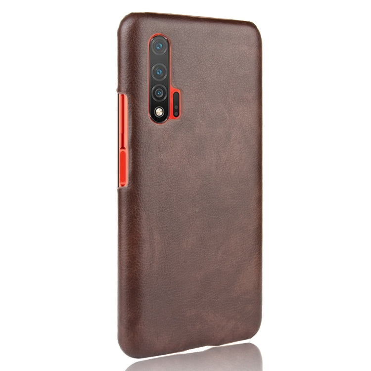 For Huawei Nova 6 5G Shockproof Litchi Texture PC + PU Case