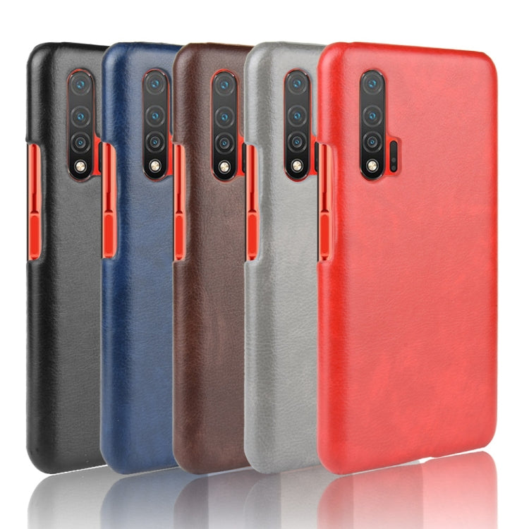 For Huawei Nova 6 5G Shockproof Litchi Texture PC + PU Case