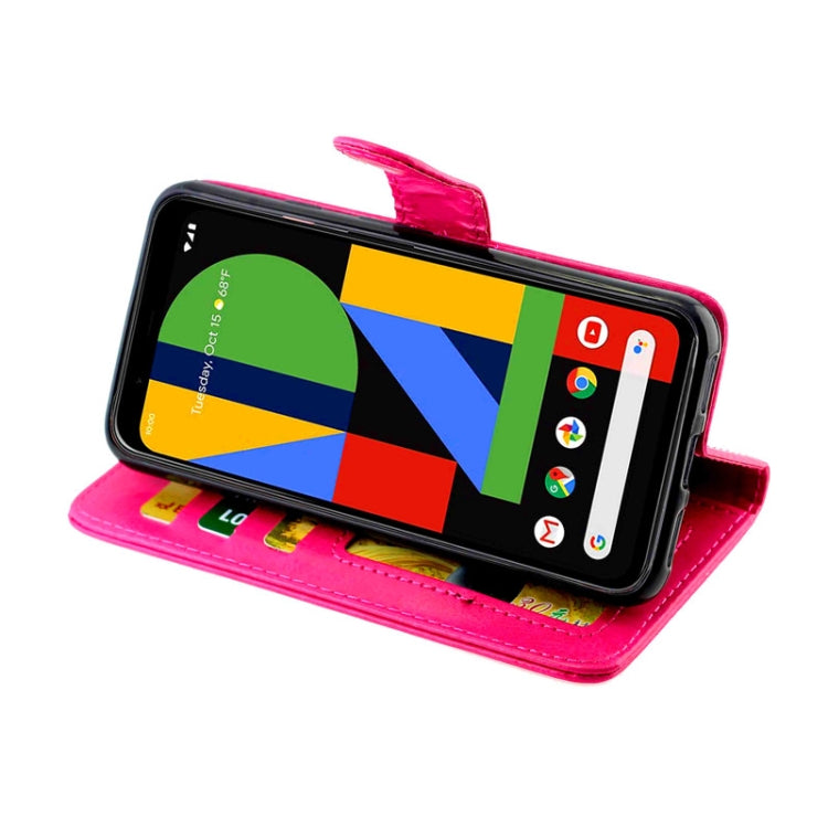 For Google Pixel4 Crazy Horse Texture Leather Horizontal Flip Protective Case with Holder & Card Slots & Wallet & Photo Frame