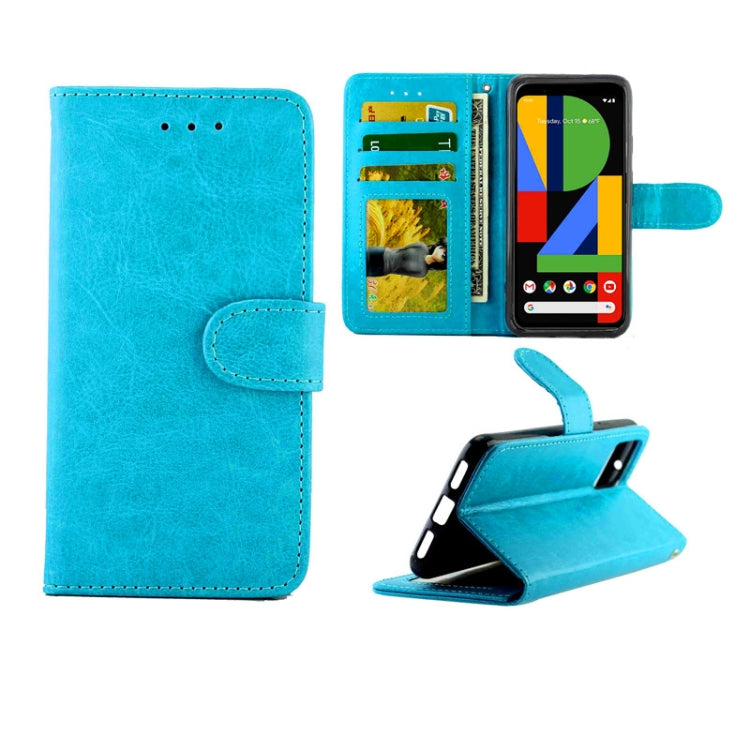 For Google Pixel4 Crazy Horse Texture Leather Horizontal Flip Protective Case with Holder & Card Slots & Wallet & Photo Frame