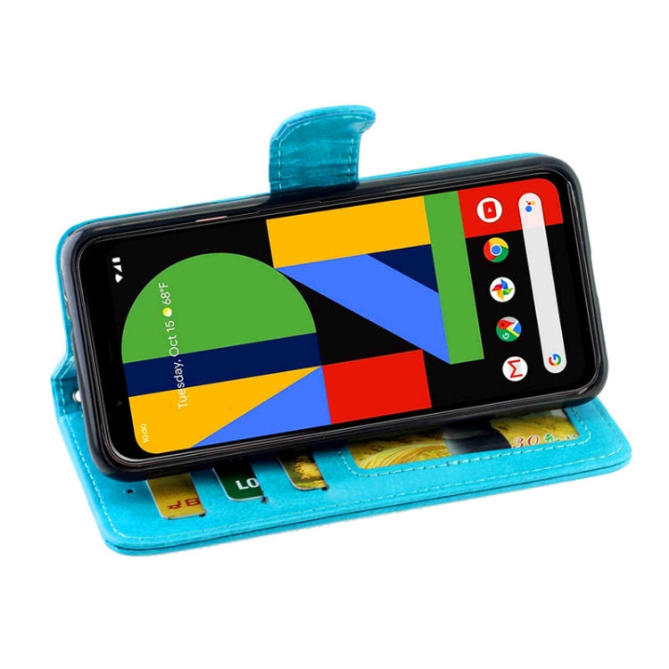 For Google Pixel4 Crazy Horse Texture Leather Horizontal Flip Protective Case with Holder & Card Slots & Wallet & Photo Frame