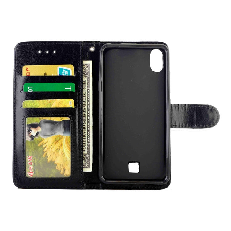 For LG K20(2019) Crazy Horse Texture Leather Horizontal Flip Protective Case with Holder & Card Slots & Wallet & Photo Frame