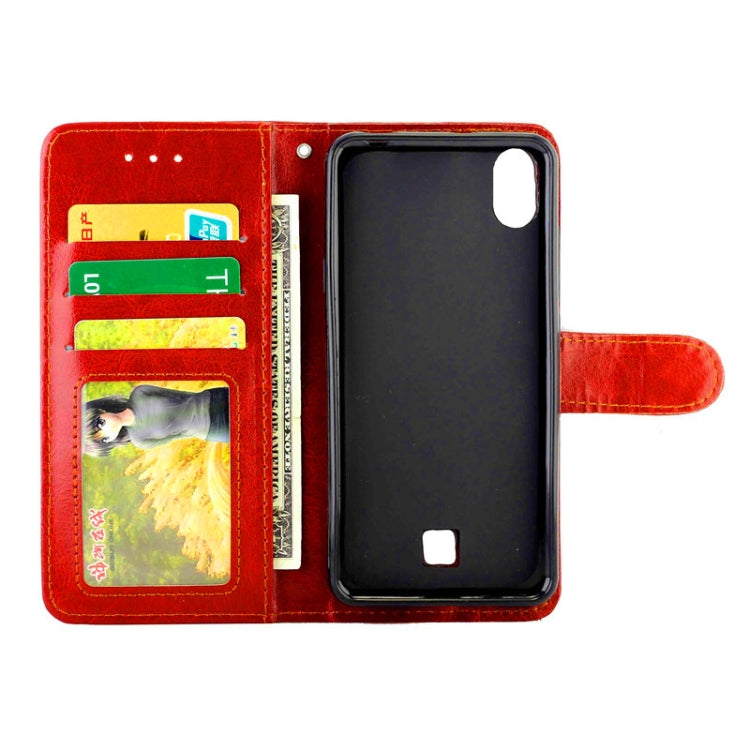 For LG K20(2019) Crazy Horse Texture Leather Horizontal Flip Protective Case with Holder & Card Slots & Wallet & Photo Frame