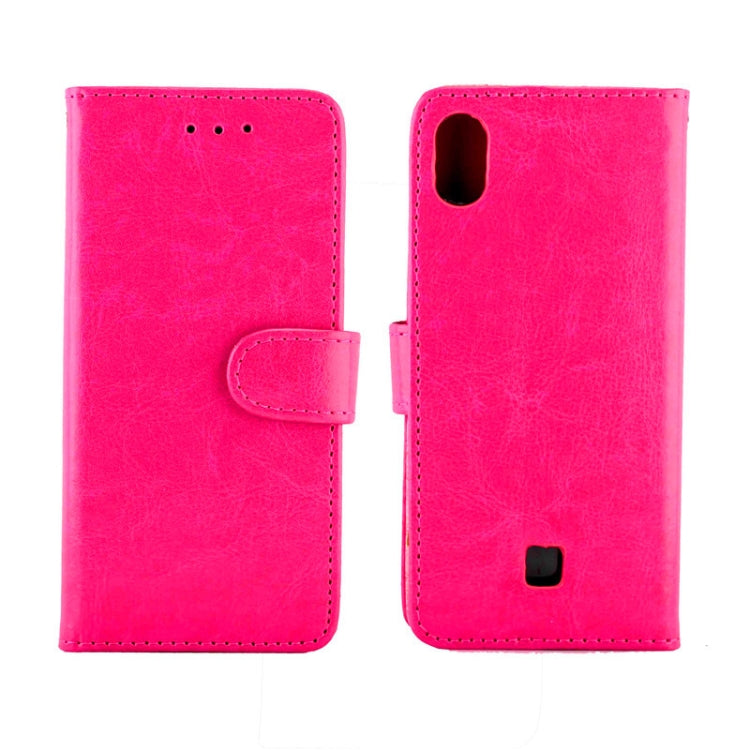 For LG K20(2019) Crazy Horse Texture Leather Horizontal Flip Protective Case with Holder & Card Slots & Wallet & Photo Frame