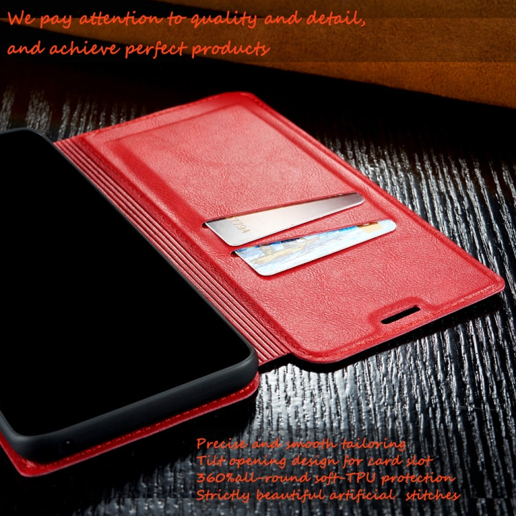 For Xiaomi Redmi 6A Retro Simple Ultra-thin Magnetic Leather Case with Holder & Card Slots & Lanyard
