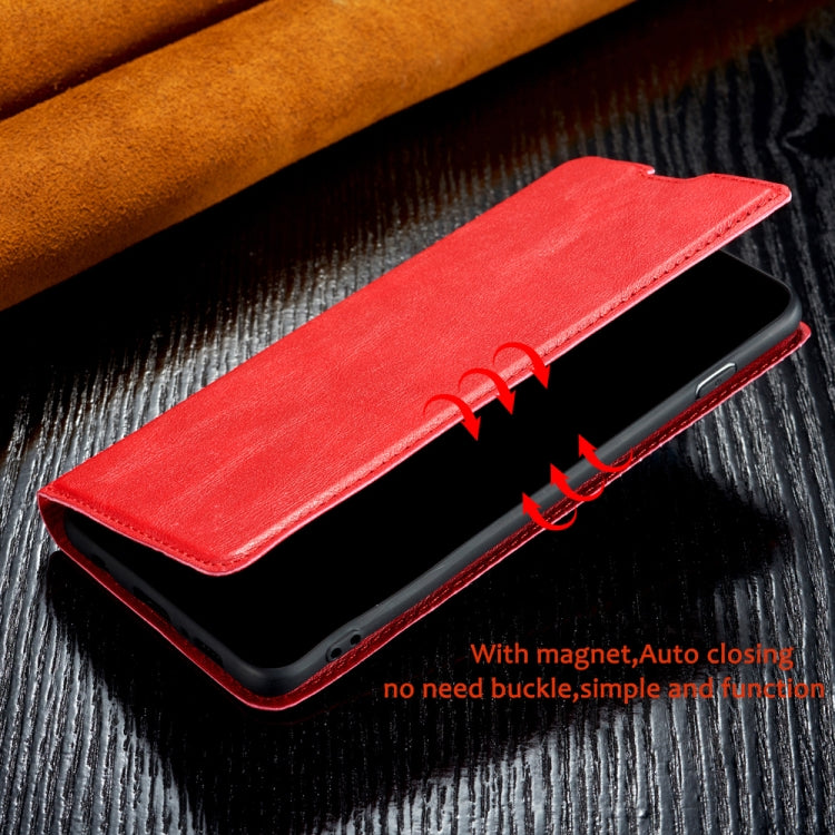 For Xiaomi Mi 9  Retro Simple Ultra-thin Magnetic Leather Case with Holder & Card Slots & Lanyard