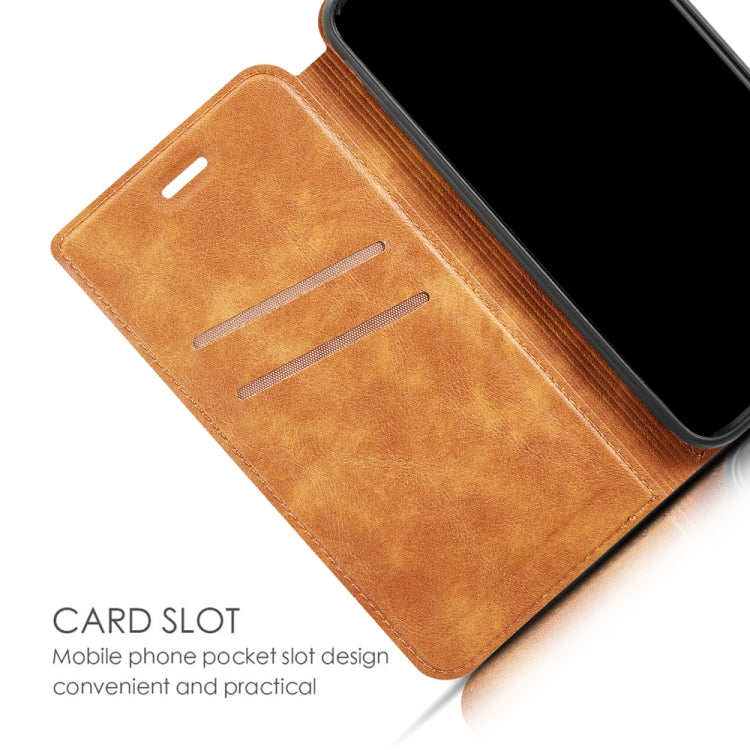 for Xiaomi Mi CC9  Retro Simple Ultra-thin Magnetic Leather Case with Holder & Card Slots & Lanyard