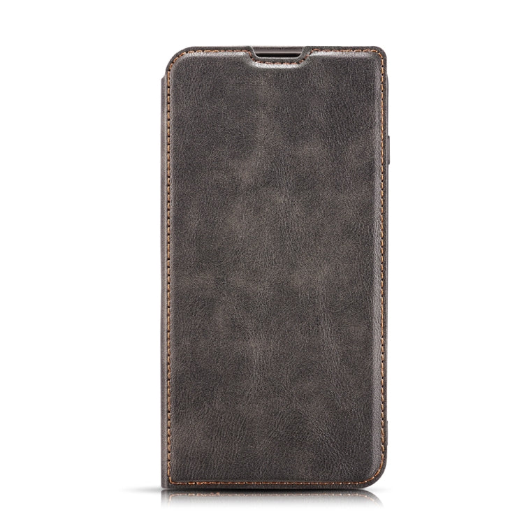 For Xiaomi Mi CC9 Lite Retro Simple Ultra-thin Magnetic Leather Case with Holder & Card Slots & Lanyard