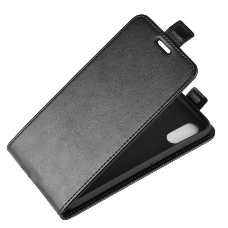 For Galaxy A01 R64 Texture Single Vertical Flip Leather Protective Case with Card Slots & Photo Frame