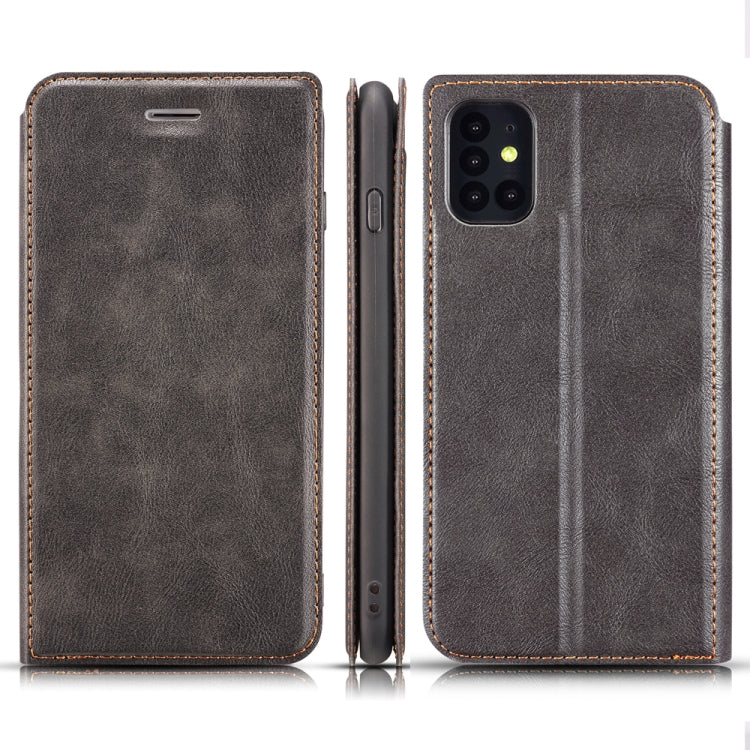 For Galaxy S20+ Retro Simple Ultra-thin Magnetic Leather Case with Holder & Card Slots & Lanyard