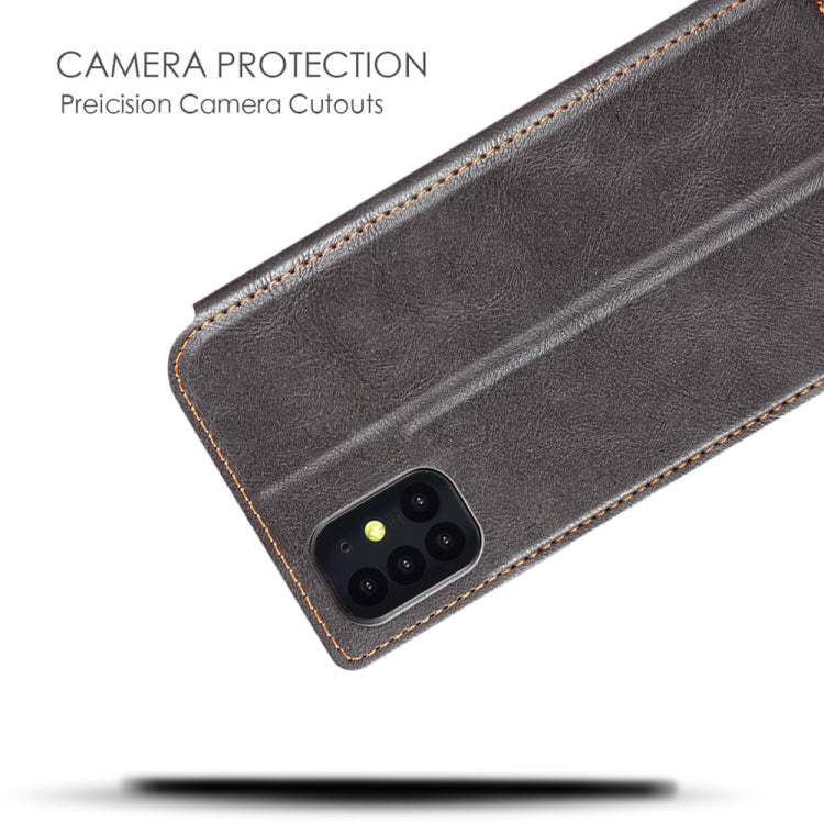 For Galaxy S20+ Retro Simple Ultra-thin Magnetic Leather Case with Holder & Card Slots & Lanyard