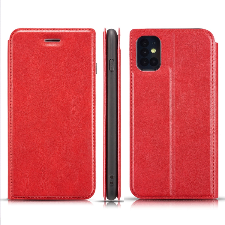 For Galaxy S20+ Retro Simple Ultra-thin Magnetic Leather Case with Holder & Card Slots & Lanyard