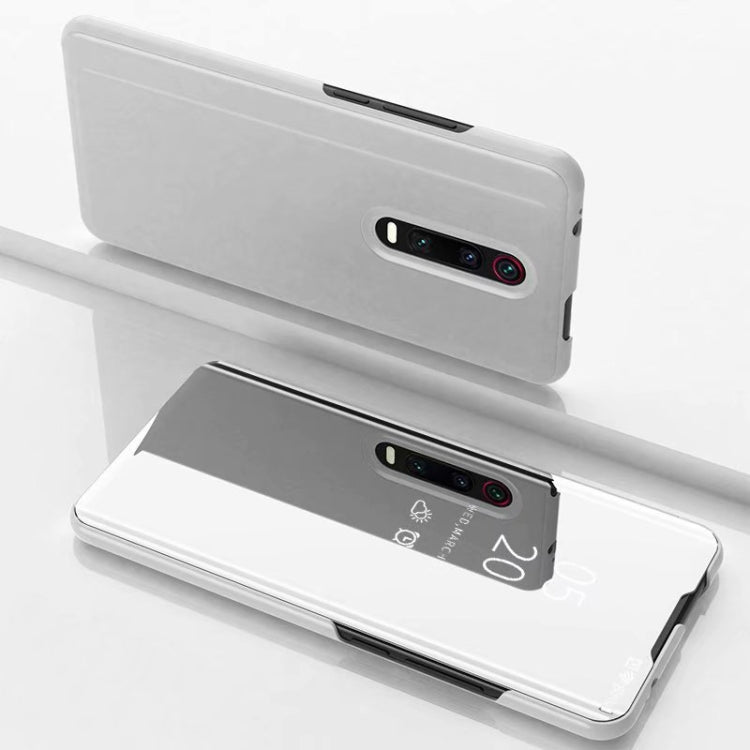For Xiaomi Redmi K30 Plated Mirror Horizontal Flip Leather with Stand Mobile Phone Holster