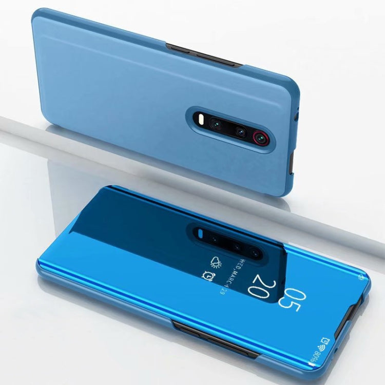 For Xiaomi Redmi K30 Plated Mirror Horizontal Flip Leather with Stand Mobile Phone Holster