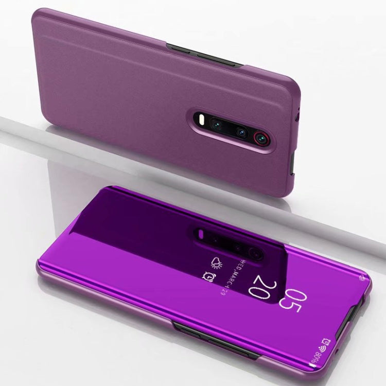 For Xiaomi Redmi K30 Plated Mirror Horizontal Flip Leather with Stand Mobile Phone Holster