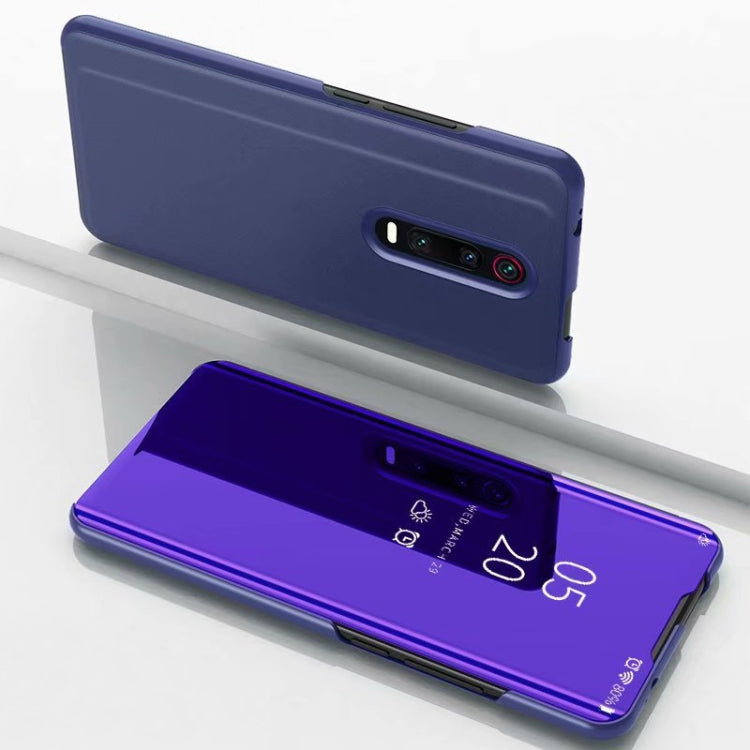 For Xiaomi Redmi K30 Plated Mirror Horizontal Flip Leather with Stand Mobile Phone Holster