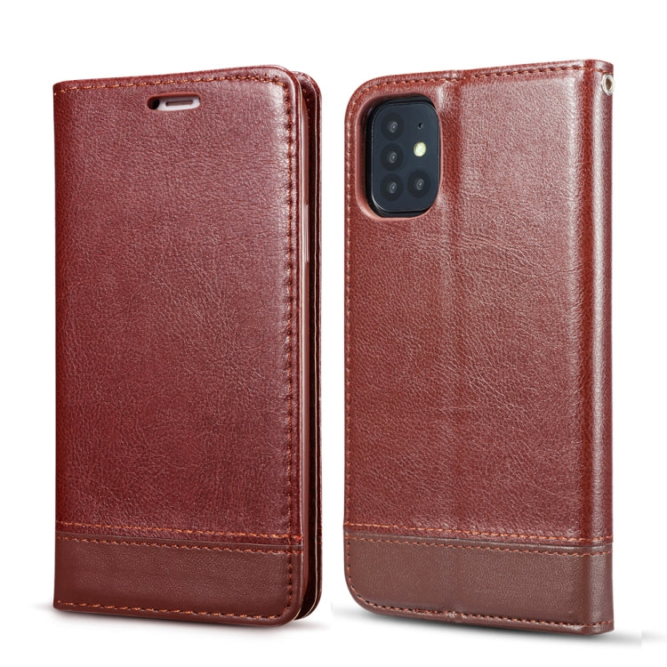 For Galaxy S20+ Double-sided Absorption Splicing Horizontal Flip Leather Case with Holder Card Slots Lanyard