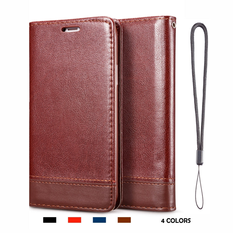 For Galaxy S20+ Double-sided Absorption Splicing Horizontal Flip Leather Case with Holder Card Slots Lanyard