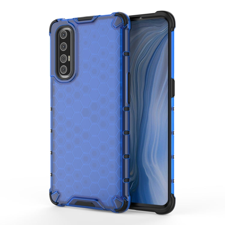 For OPPO Reno 3 Pro  Shockproof Honeycomb PC + TPU Case