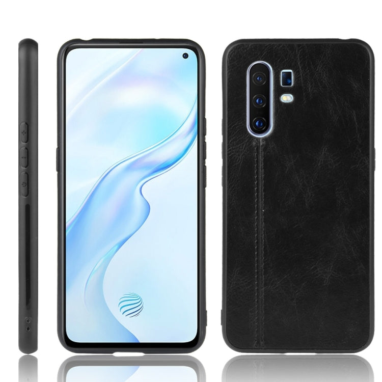 For Vivo X30 Pro Shockproof Sewing Cow Pattern Skin PC + PU + TPU Case