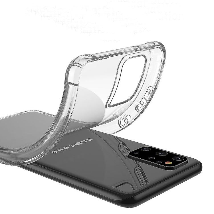 For Galaxy S20+ Four-Corner Anti-Drop Ultra-Thin Transparent TPU Phone Case(Transparent)