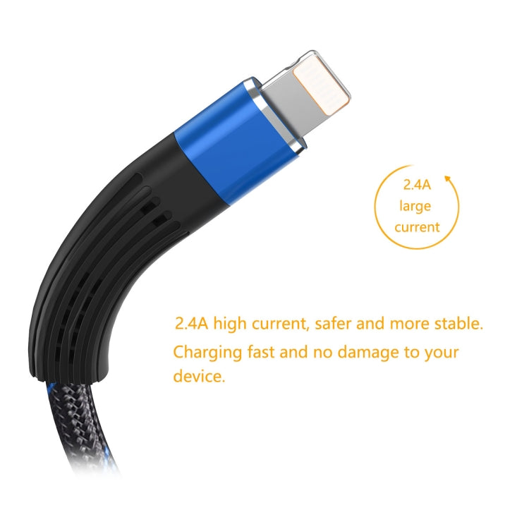 ENKAY ENK-CB201 Fishing Net Weaving USB to 8 Pin Data Transfer Charging Cable